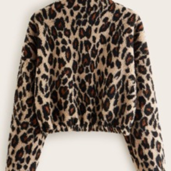 Sale! Trendy New Leopard Print Sweatshirt - Picture 2 of 4